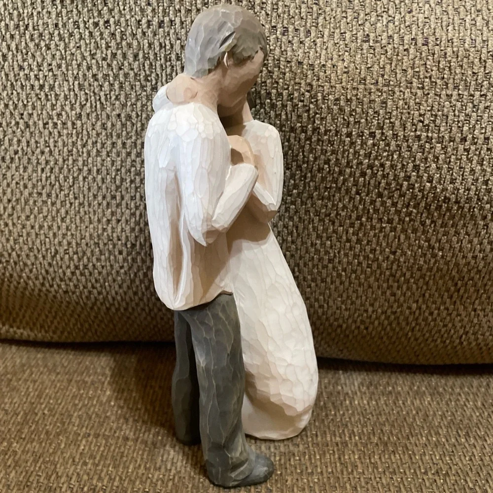 2003 “Promise” Romantic Embrace Sculpture by Willow Tree Marked Lordi 9” Tall - Picture 4 of 14